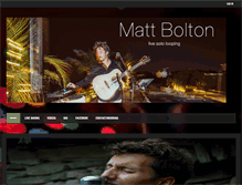 Tablet Screenshot of mattbolton.com